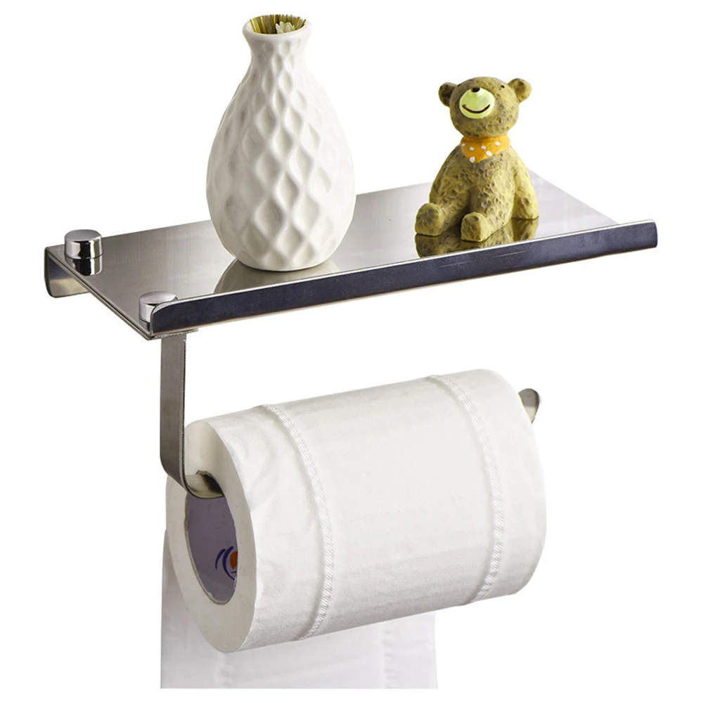 Home Organizers Shelf Stainless Steel Wall Mount Mobile Phone Paper
