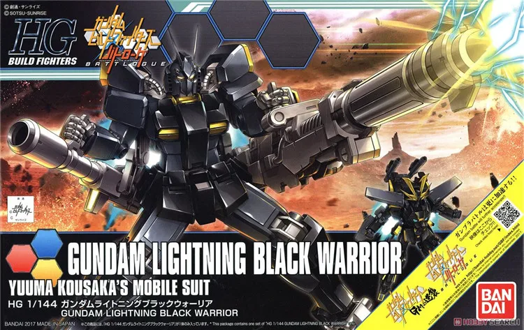 Bandai Gundam HGBF 1/144 молния черный воин мобильный костюм сборные модели наборы аниме