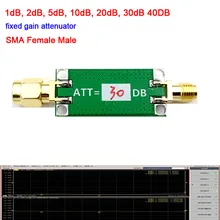 DYKB 1dB, 2dB, 5dB, 6db 10dB, 20dB, 30dB 40DB с фиксированным усилением аттенюатор 0-3GHZ RF аттенюатор SMA женский мужской для ham радио усилитель