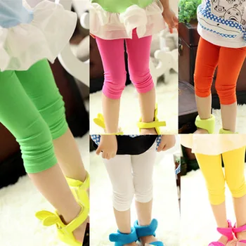 

Leggings girl pants kids Cropped Trousers Summer baby Children Pants 2- 10 Years