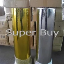 Горячее тиснение фольгой 1 рулон, серебряный цвет или золотой цвет. Размер: 8 см x 120 м/рулон