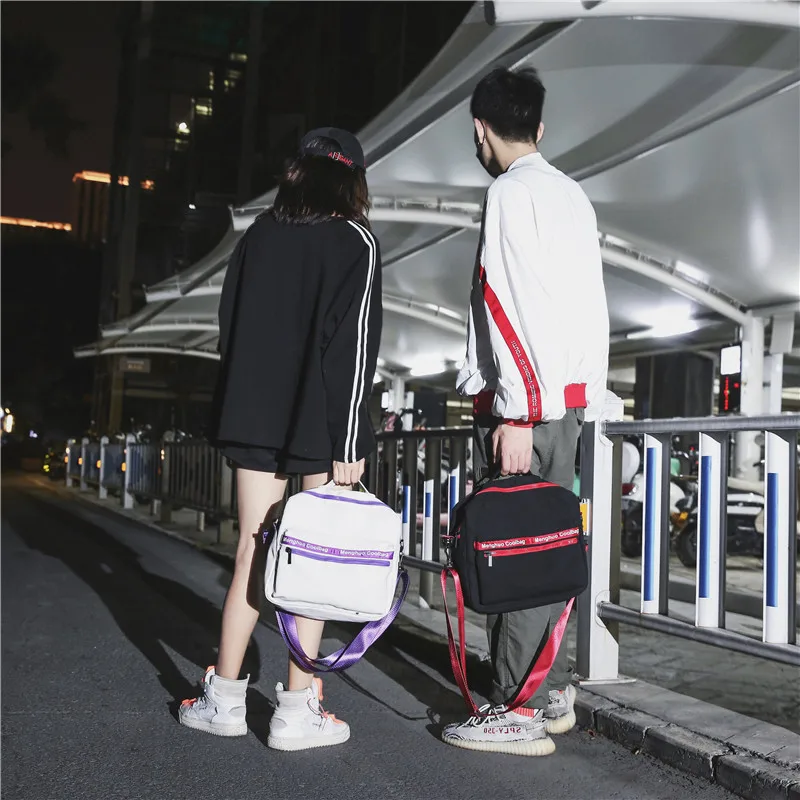 Menghuo CANVAS TOTE HANDBAG Women Messenger Bags Women's Multifunctional Travel Shoulder Crossbody Bag Letters Messenger BolsosESEW2815