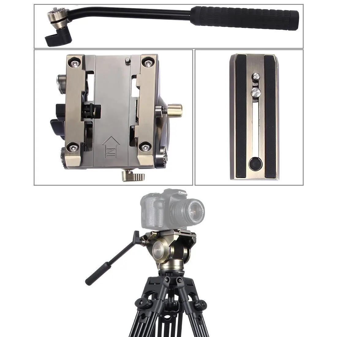 Buy Professional Camera PTZ SLR Tripod Three Hydraulic