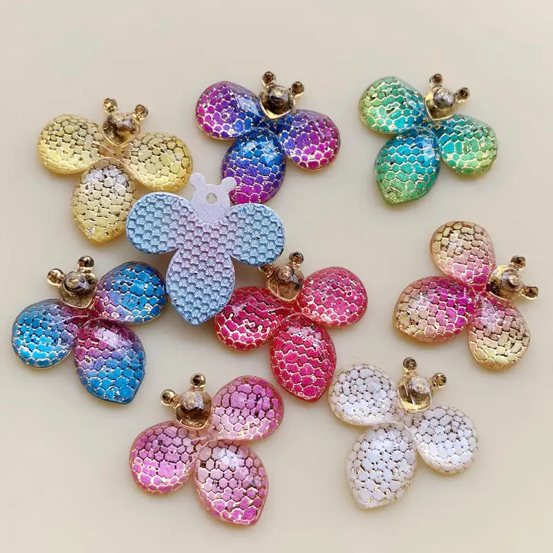 

Mix Color Cartoon Animal Bee Resin Flatback Cabochon DIY Decorative Craft Scrapbooking Wedding Decoration 21*22mm 20pcs -B43A