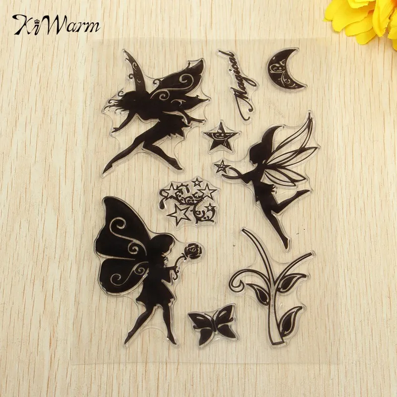 

Mixed Pattern Flower Butterfly Star Transparent Stamp For Scrapbooking Photo Album Diary Card Making DIY Decoration Supplies