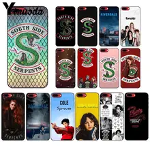 Yinnoda ривердейл "South Side serpents" силиконовый черный чехол для телефона для Apple iPhone 8, 7, 6, 6S Plus, X XS Макс 5 5S SE XR мобильных телефонов