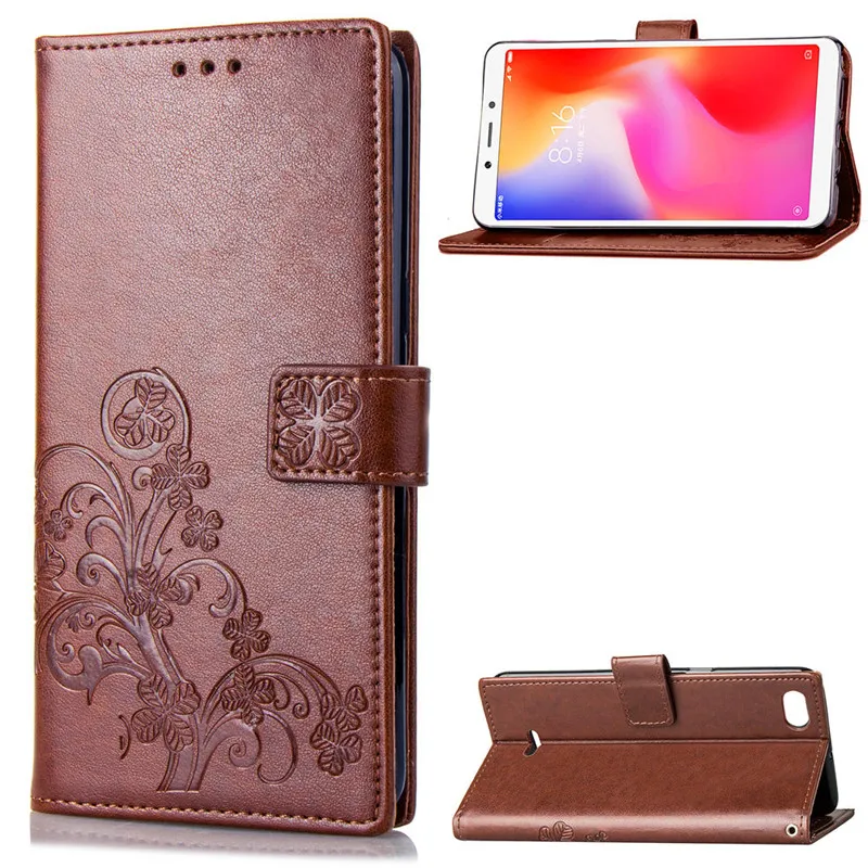 For Xiaomi Redmi 6A Case Redmi 6A Cover Silicone Case For Redmi 6 Leather Wallet Flip Case For Xiaomi Redmi 6A 6 A A6 Redmi6 6A