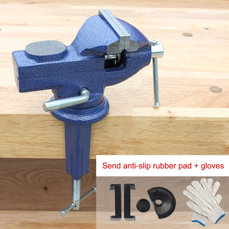 

Universal Table Vise Metal Clamp-On 360 Degree Swivel Handle Carpentry Tools for Home JDH99