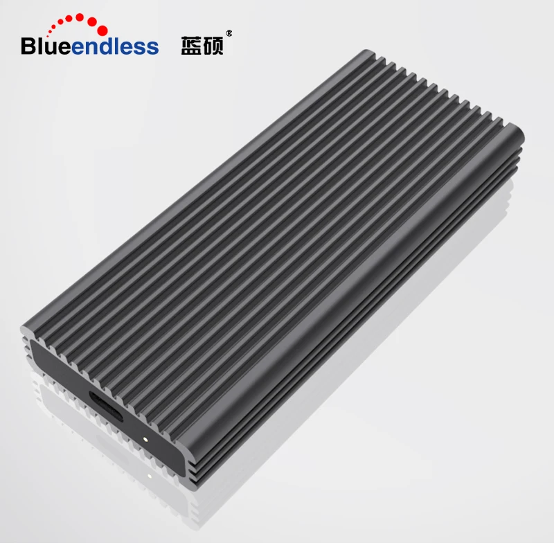 Koop Blueendless Draagbare Ssd Harde Schijf Case M.2 Naar Type C Usb 3.1 Nvme Pcie Msata Harde Schijf Behuizing Aluminium voor M.2 M Key