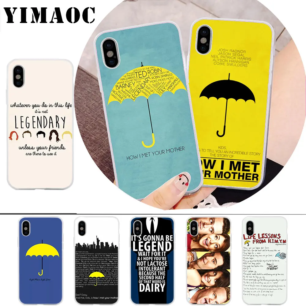 

YIMAOC how i met your mother quotes Soft Silicone Case for iPhone X r s Xr Xs Max 8 7 6S 6 Plus 5 5s SE