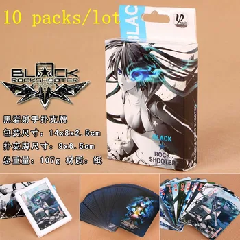 

10pcs/lot Anime Black Rock shooter Toys Poker for Collection Game Cards Wholesale