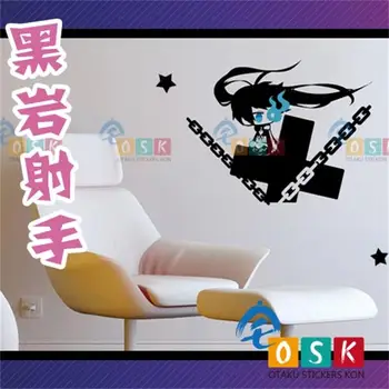 

Q version of the Black Rock shooter BRS animation wall stickers around the bedroom decorative stickers
