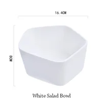 white salad bowl