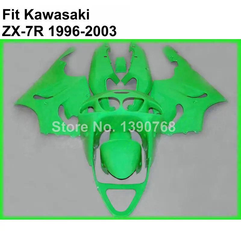 Зеленый Высококачественный ABS обтекатель комплект для 96 03 Kawasaki ZX 7R Обтекатели ninja