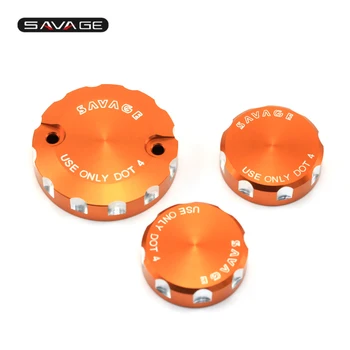 

Front Brake Clutch & Rear Brake Reservoir Cover Cap For KTM 690 DUKE DUKE690 2008-2010 2009 08 09 10 Oil Fluid Motorcycle CNC