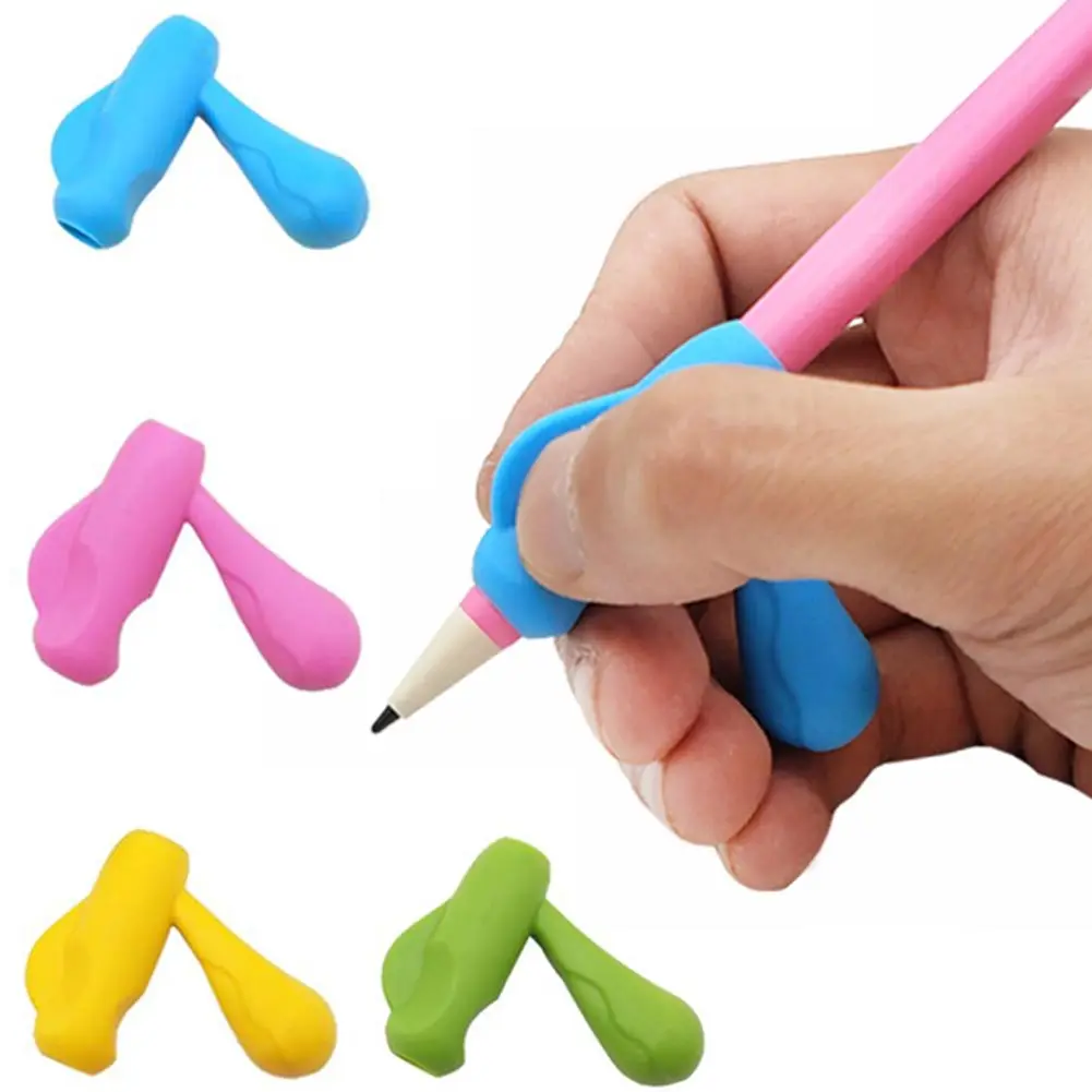 

Practise Device Writing Aid Education Pencil Grip Magic Stationery Children School Posture Correction Soft Silicone Help Pen