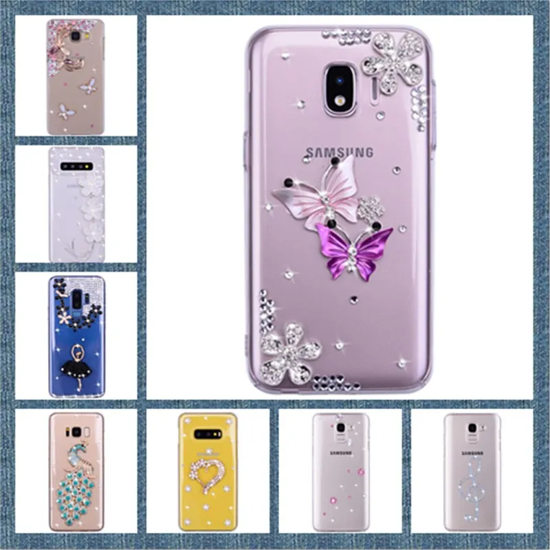 

Luxury Diamond Glitter Case for Samsung Galaxy A7 2018 Cover A50 A30 A5 A3 A7 J5 J7 J3 2016 2017 S7 Edge S8 S9 Plus A8 Plus 2018