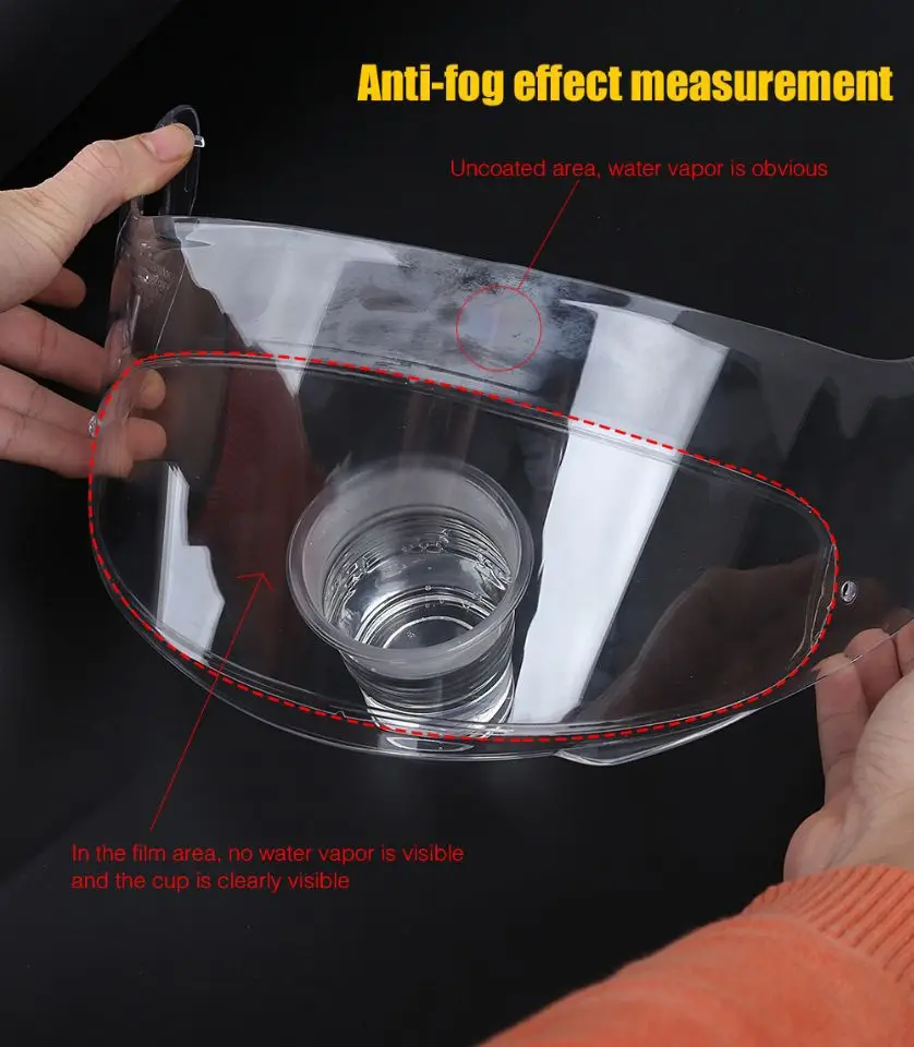 

Clear Pinlock Anti-fog patch Motorcycle Full Face Helmet Generic for K3 K4 AX8 LS2 HJC Marushin Helmets Lens Anti-fog visor