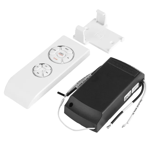4 Timing 3 Speeds Universal Ceiling Pendant Fan Lamp Wireless Remote Controller Kit