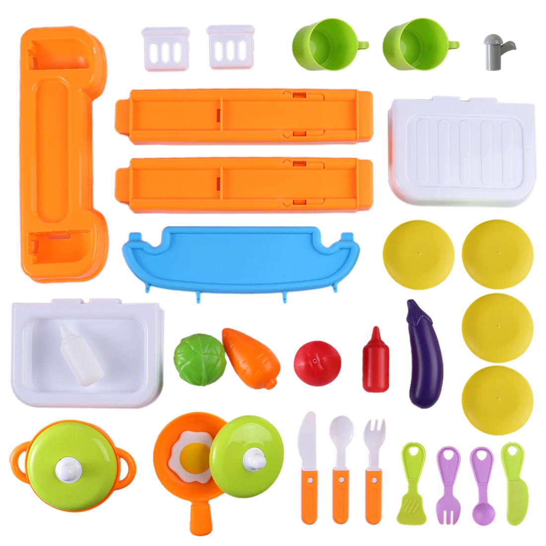  Kids Kitchen Set Children Kitchen Toys Large Kitchen Cooking Simulation Model Educational Toy for B - 32912885822