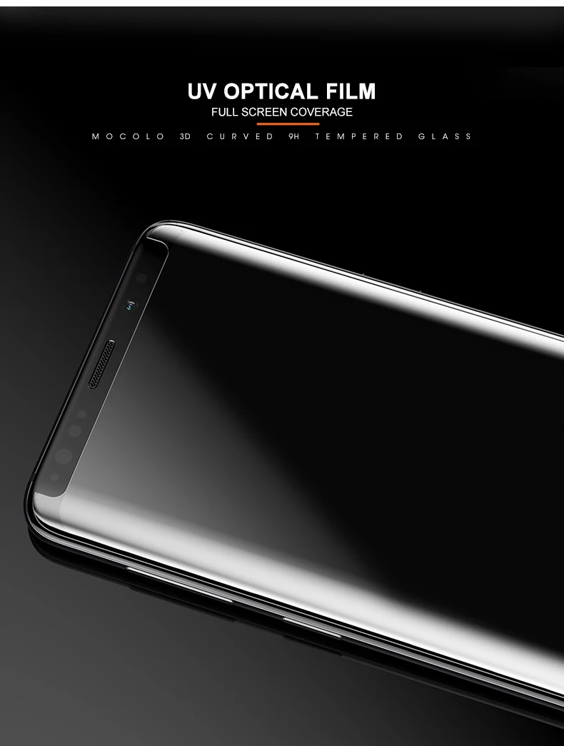 Жидкий УФ-экран протектор для samsung Galaxy S8 S9 S10 Plus Mocolo полное проклеенное 5D изогнутое УФ закаленное стекло для samsung Note 9 8