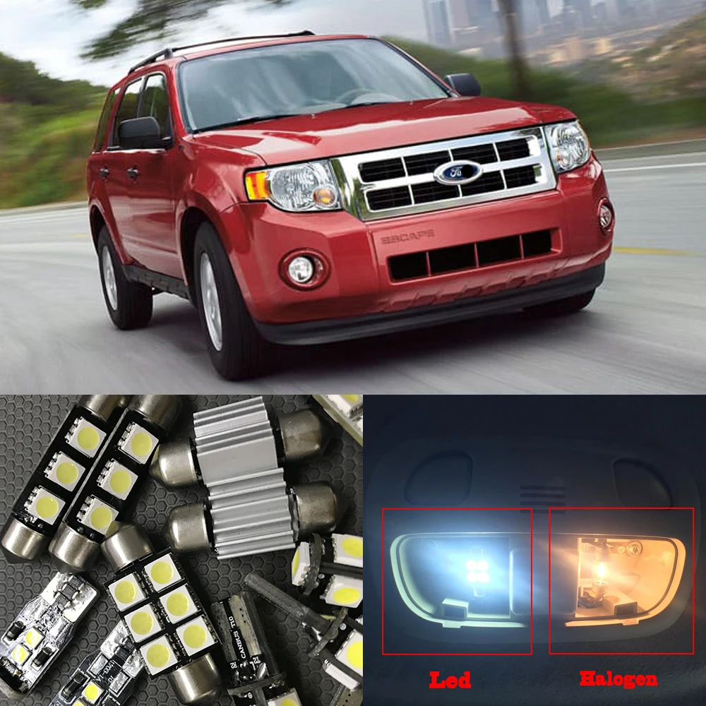 14 Bulbs Car Truck Parts Led White Lights Interior Package