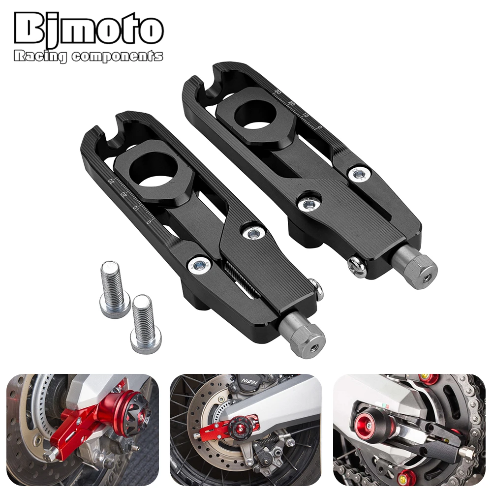 

BJMOTO Motorcycle CNC Rear Axle Spindle Chain Adjuster Blocks For HONDA X-ADV 750 XADV750 2017-2018