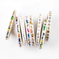 Новые конфеты мультфильм школьников DIY декоративные из рисовой бумаги клейкие ленты Канцелярские, kawaii японский бумага маскирования