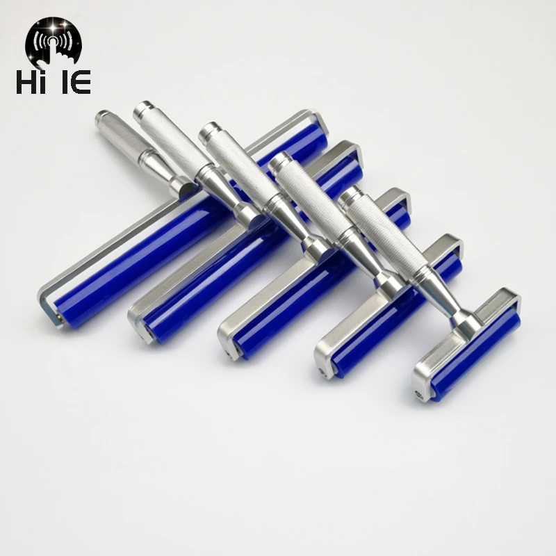 

1PCS Dust Removal Sticky Silicone Roller Anti-Static Roller Brush Manual Cleaner Phone Repair Tool Aluminum Alloy Handle