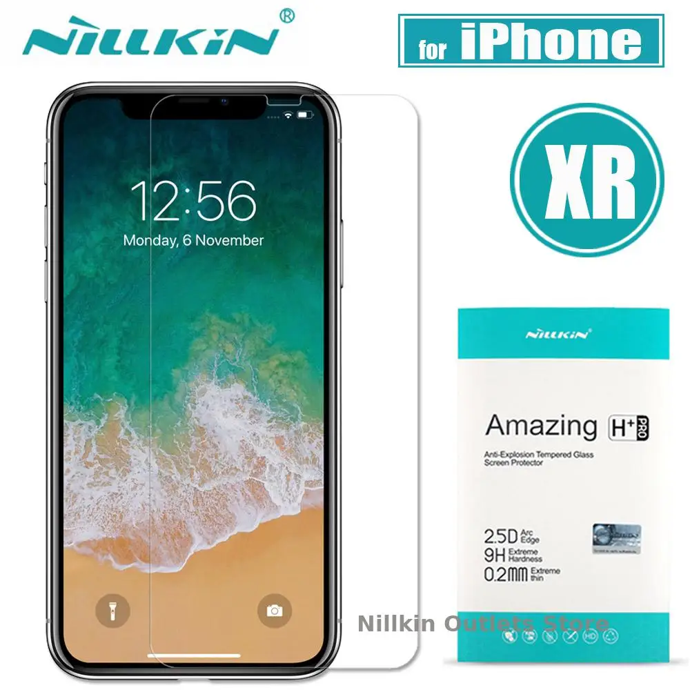 Стекло Nilkin для iPhone X/XS/XR протектор экрана Nillkin 9H жесткий прозрачный Защитное стекло для iPhone Xs макс. закаленное стекло