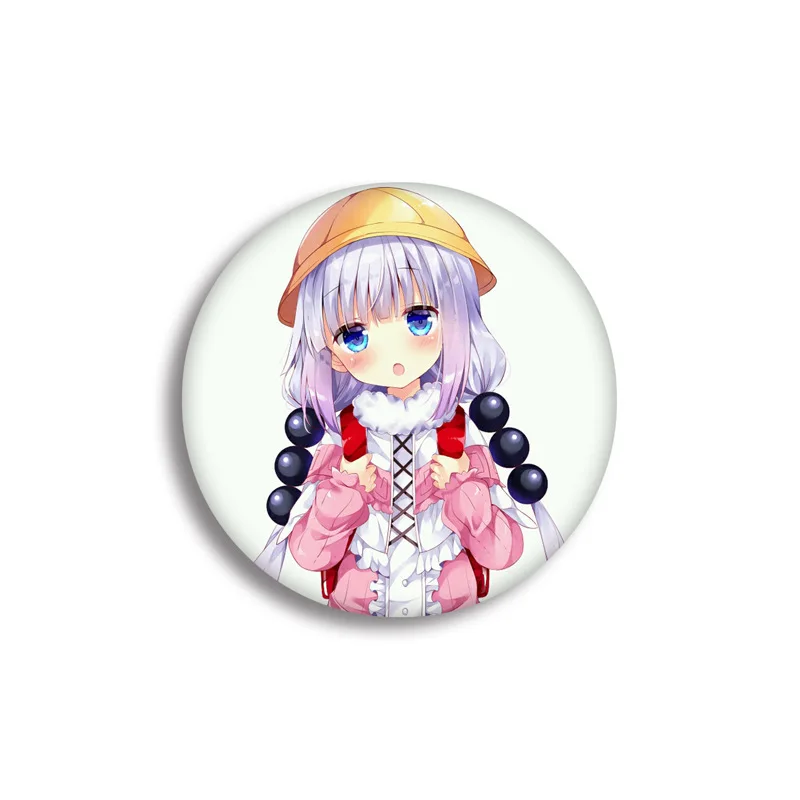 Аниме Miss Kobayashi Дракон горничной значок косплея Канна брошка мультфильм булавки