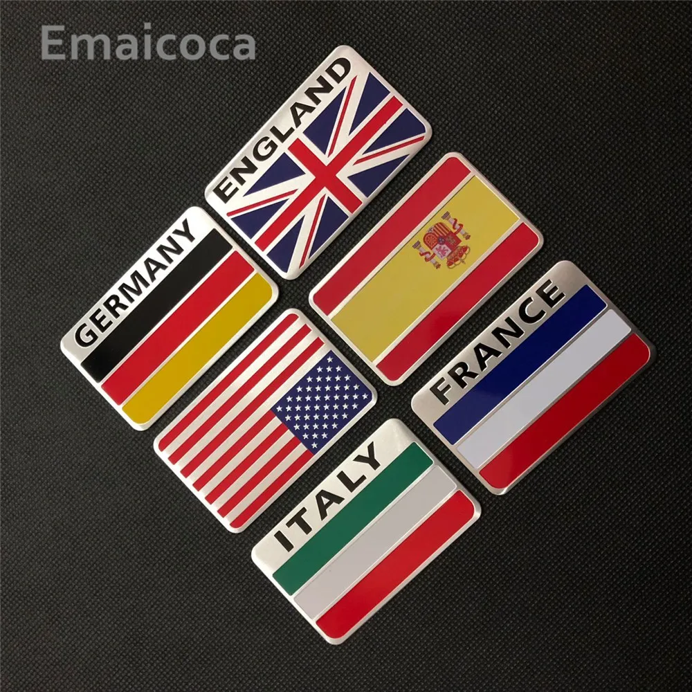 Emaicoca автомобильный Стайлинг 3D алюминиевый Национальный чехол с флагом для Suzuki SX4