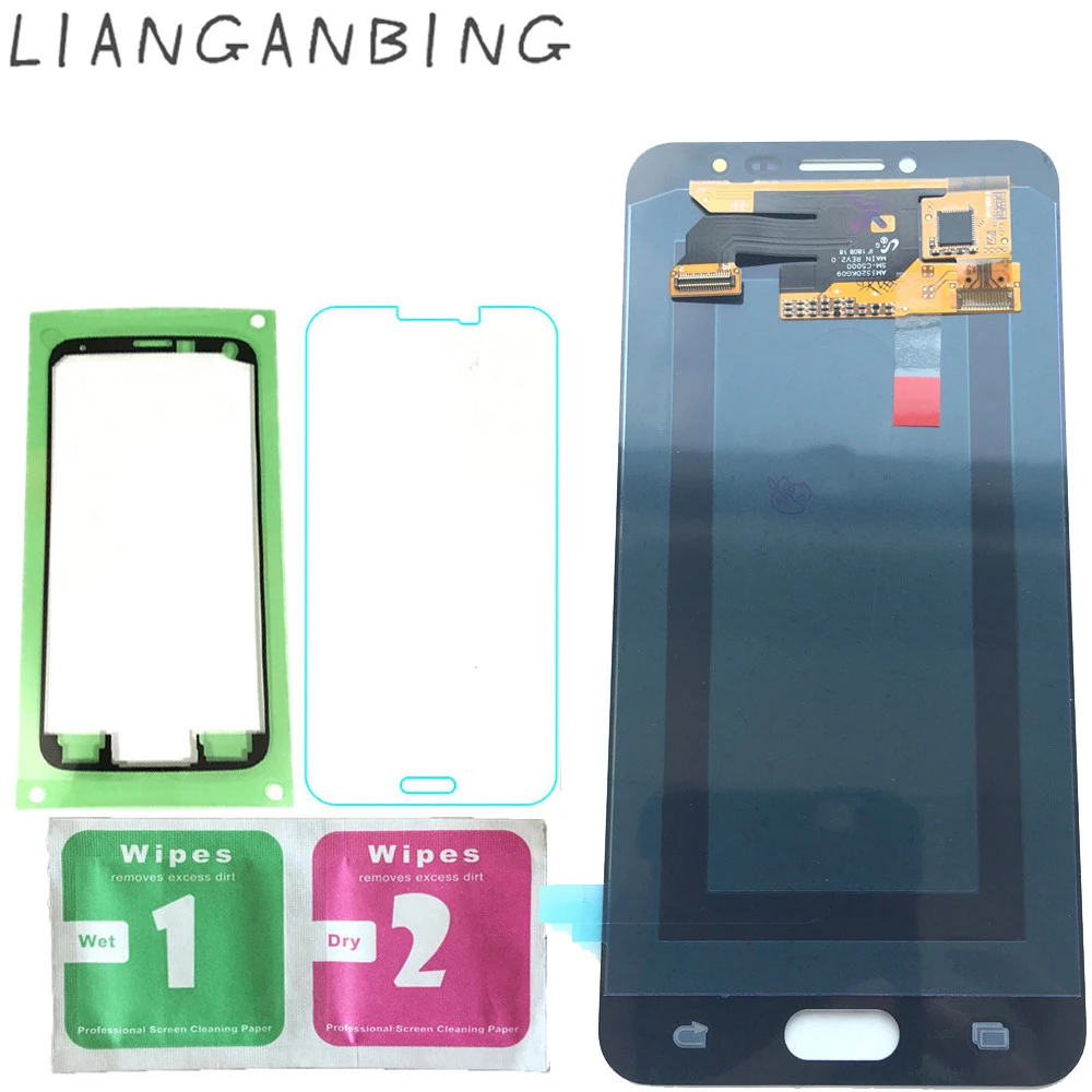 

New Super AMOLED LCD C5 C5000 Display 100% Tested Working Touch Screen Assembly For Samsung Galaxy c5 lcd