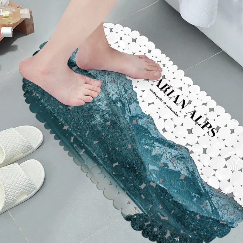 New Simple landscape bath mat Preferred PVC material Non-slip convenient bathroom mat Bedroom kitchen stairs durable Foot pad