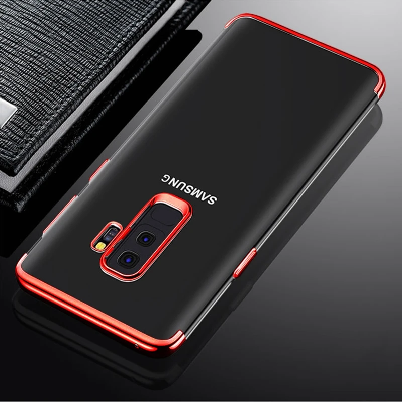 Роскошный Ультратонкий силиконовый мягкий чехол из ТПУ для samsung Galaxy S9 Plus, чехол-накладка S 9 S9Plus SM-G960F/DS SM-G965F/DS Funda - Цвет: Red
