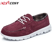 New Arrival Fashion Women Casual Shoes Autumn Women Suede Leather Shoes Solid Lace-up Flat Shoes Woman Chaussure Femme Size35-40