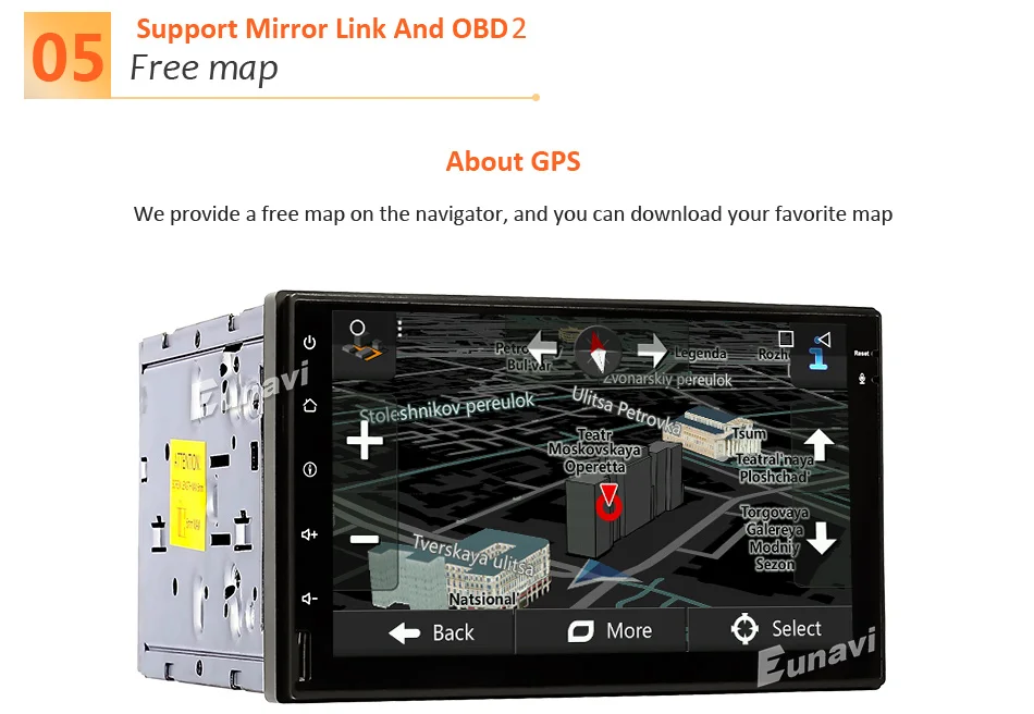 Top Eunavi 7" Double 2 Din TDA7851 Universal Android 8.1 Car Radio PC 1024*600 Autoradio GPS Navi wifi Bluetooth free frame camere 10 Top Eunavi 7" Double 2 Din TDA7851 Universal Android 8.1 Car Radio PC 1024*600 Autoradio GPS Navi wifi Bluetooth free frame camere 10