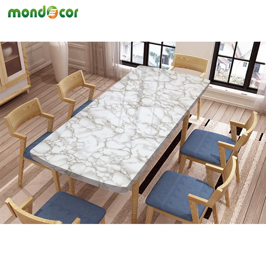 

Self Adhesive Wallpaper for Kitchen Living Room Countertop Furniture PVC Waterproof Oil-proof Wall Sticker Marble Contact Paper