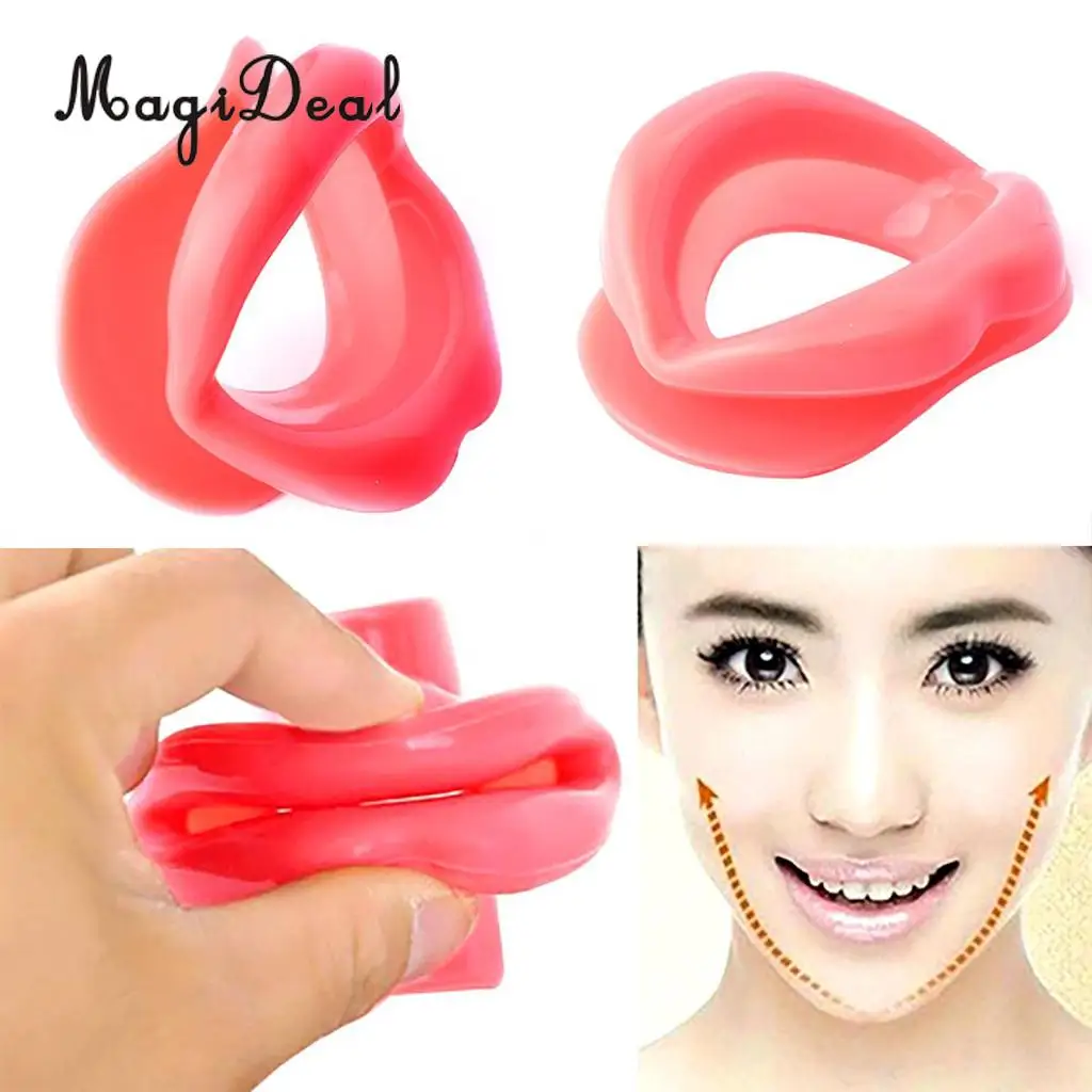 New Design Silicone Face Slimmer Anti-aging Anti-wrinkle Face Slimmer Exerciser Rubber Mouth Muscle Tightener