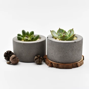 

6 Holes Succulent Plants Pot Silicone Mold Round Mini Flowerpot Concrete Mold Plaster Cement Clay Mould