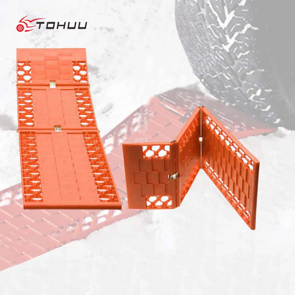 2pcs a set Car Rescue Pad Folding Car Wheel Anti skid Pad For Snow