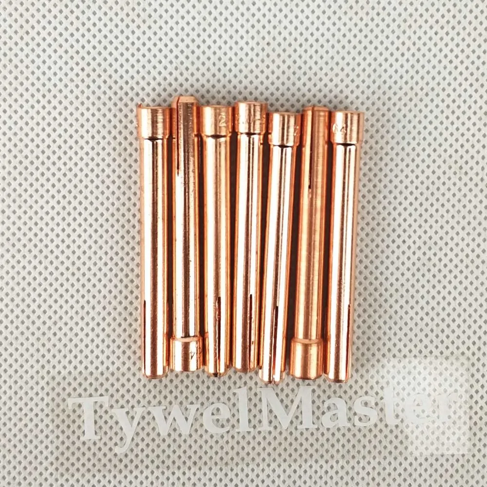 Tungsten Electrode Collet Tig Torch Consumables 1.0/1.6/2.0/2.4/3.0/3.2mm Collet for WP17 WP18 WP26 Tig Torch Tungsten Electrode Collet Tig Torch Consumables 1.0/1.6/2.0/2.4/3.0/3.2mm Collet for WP17 WP18 WP26 Tig Torch