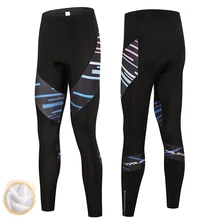 Новые Зимние флисовые брюки Pro team 9D гелевые штаны для мужчин MTB велосипедные уличные штаны для езды теплые ветрозащитные велосипедные штаны