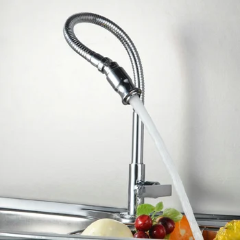 

New Goods 360 Rotation Single-tube Faucet Chrome Water Power Cold Kitchen Sink torneira cozinha Cold Tap Single Handle BR-9103