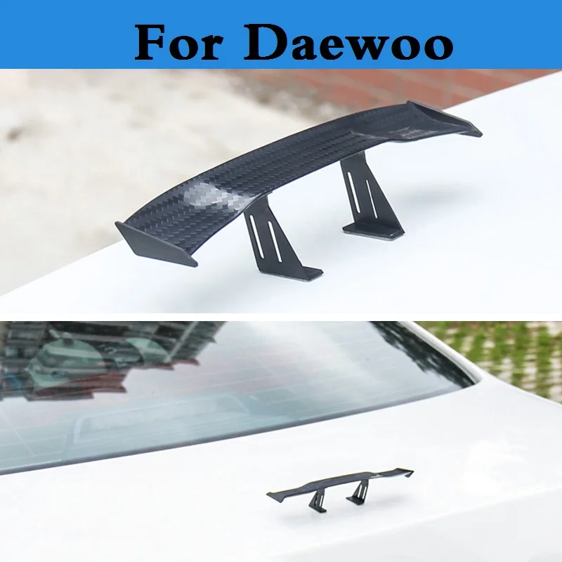 

car styling Car Mini Rear Tail Spoiler Wing Decoration stickers for Daewoo Matiz Nexia Nubira Sens Tosca Winstorm car styling