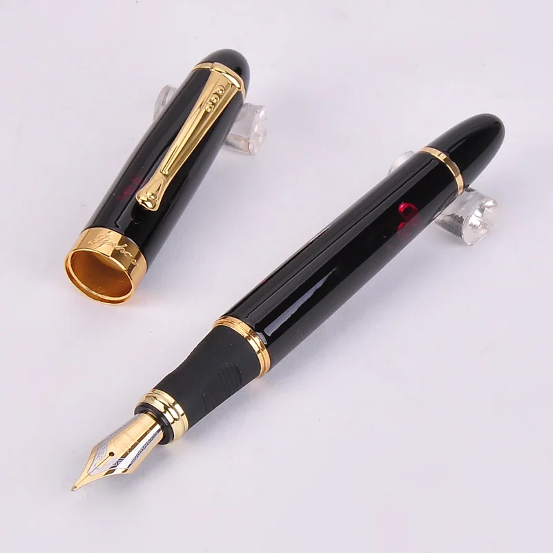 Подлинная Jinhao 450 перьевая ручка полностью Металлическая Золотая Роскошная ручка с зажимом 22 цвета 0,5 мм перо Iraurita бизнес школьные принадлежности