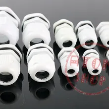 20 шт. PG7 водонепроницаемый соединитель Gland Dia. 3-6,5 мм кабель белого цвета IP68