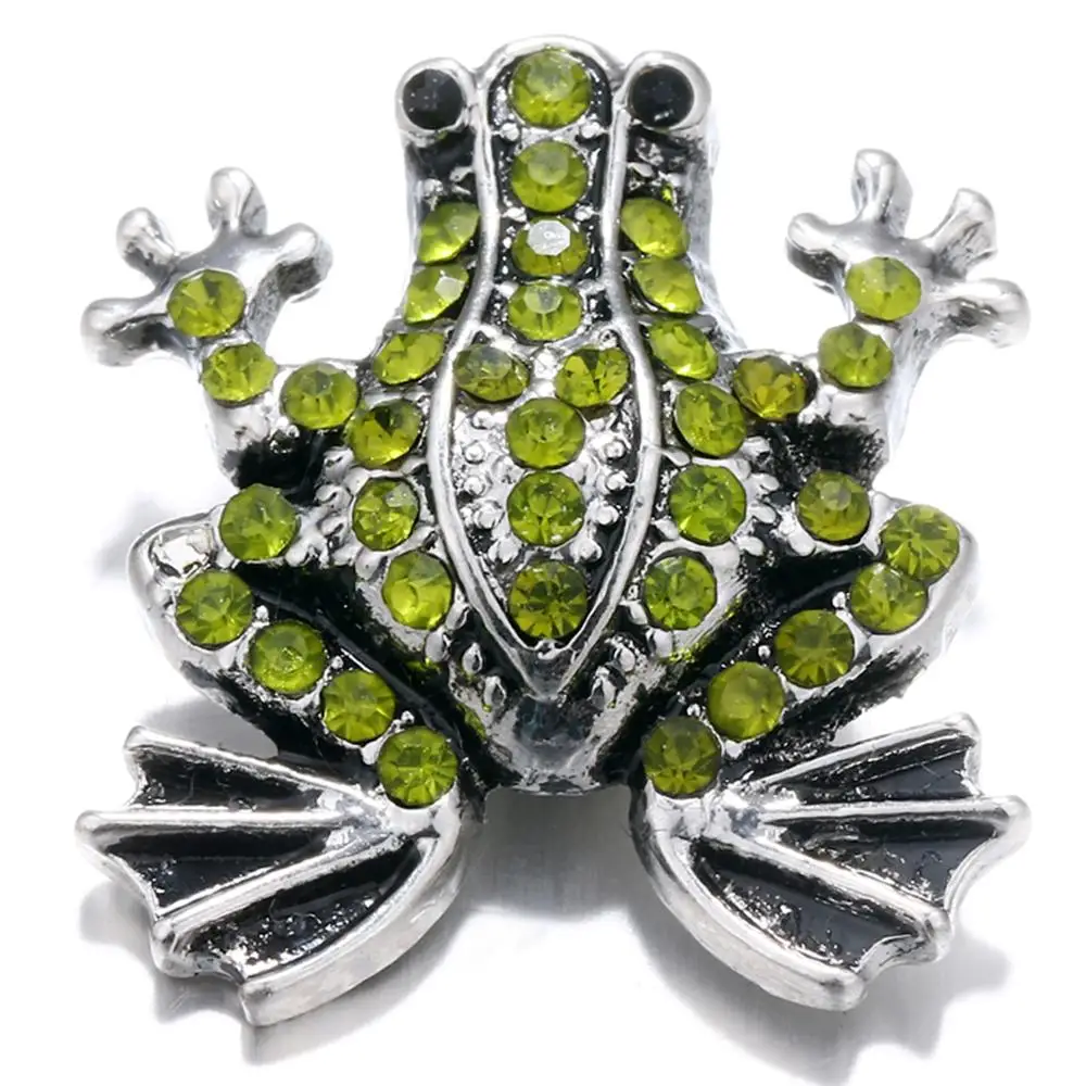

Jayna Lee 20mm Animal Frog Snap Charm Pops Fit Ginger Snaps Interchangeable Jewelry for women men gifts GJS8200