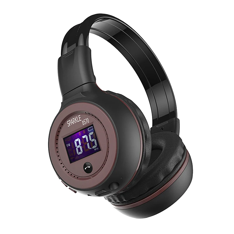 

Stereo Over-ear Wireless Headphones Bluetooth Headphone Bluetooth Headset for Xiaomi Phone AUX MP3 Display FM Radio TF Card Slot