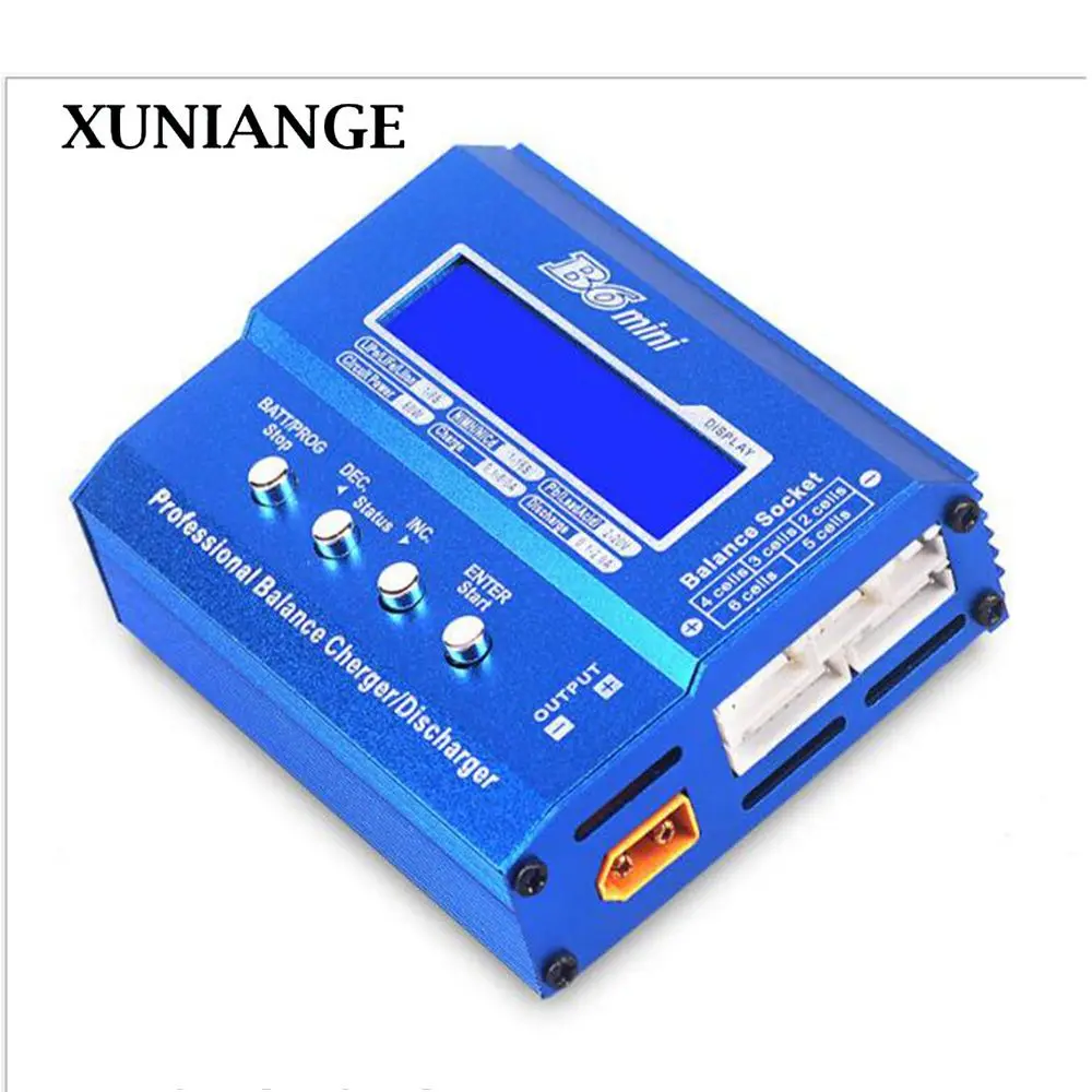

XUNIANG RC charger B6MINI 80W RC lithium battery intelligent balance charger XT60 head